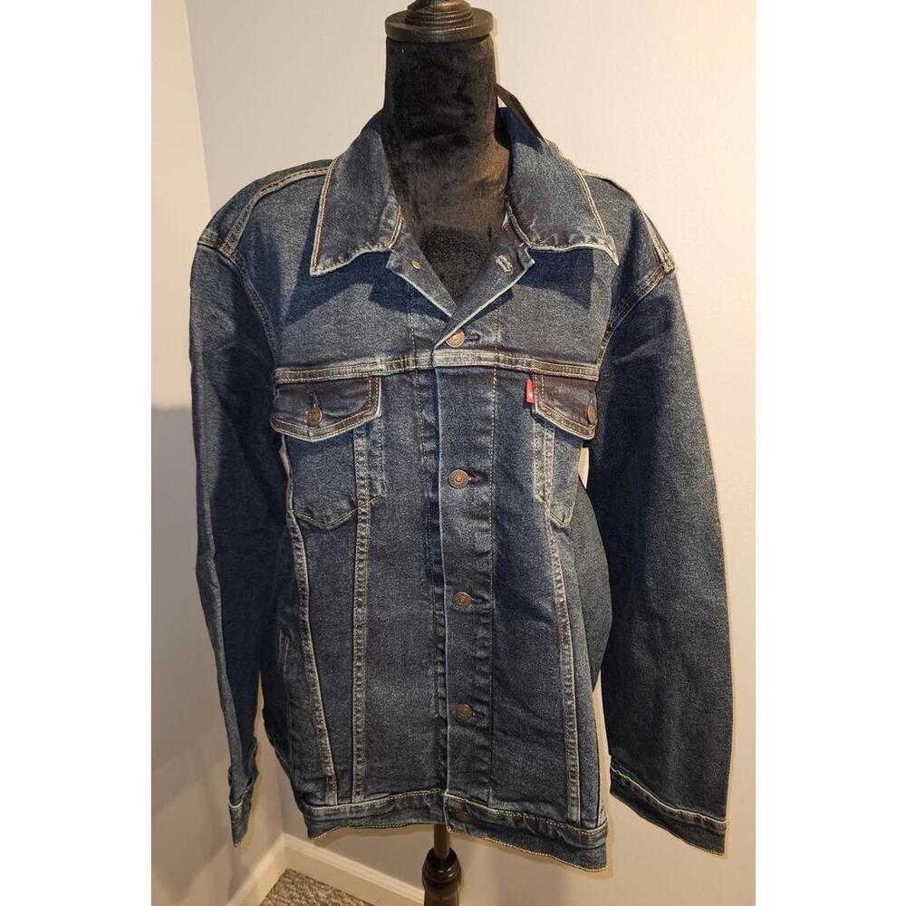 Men's Levi Denim Jean Trucker Jacket-size XXL - BNWT